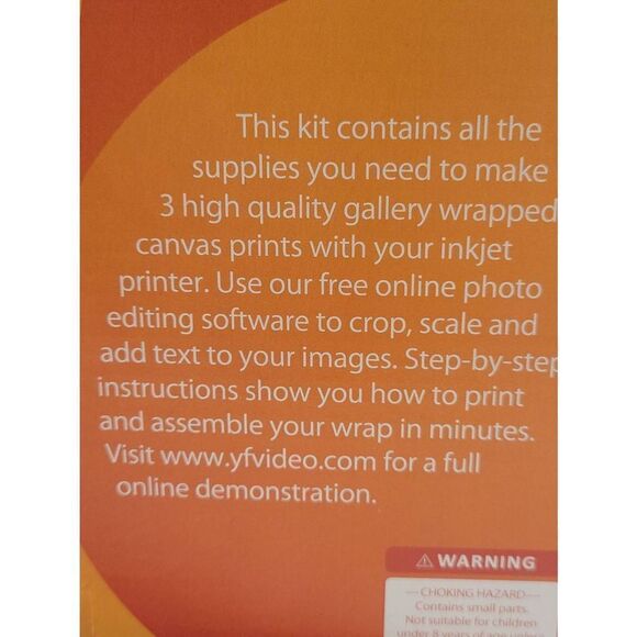 Canvas Photo Wraps DIY KitGallery Wrapped Inkjet Wall Art At Home 9.5"x 7" x2 - Picture 11 of 12